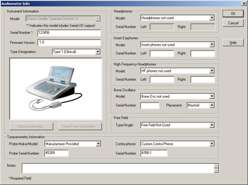 Screenshot Audiometer Info